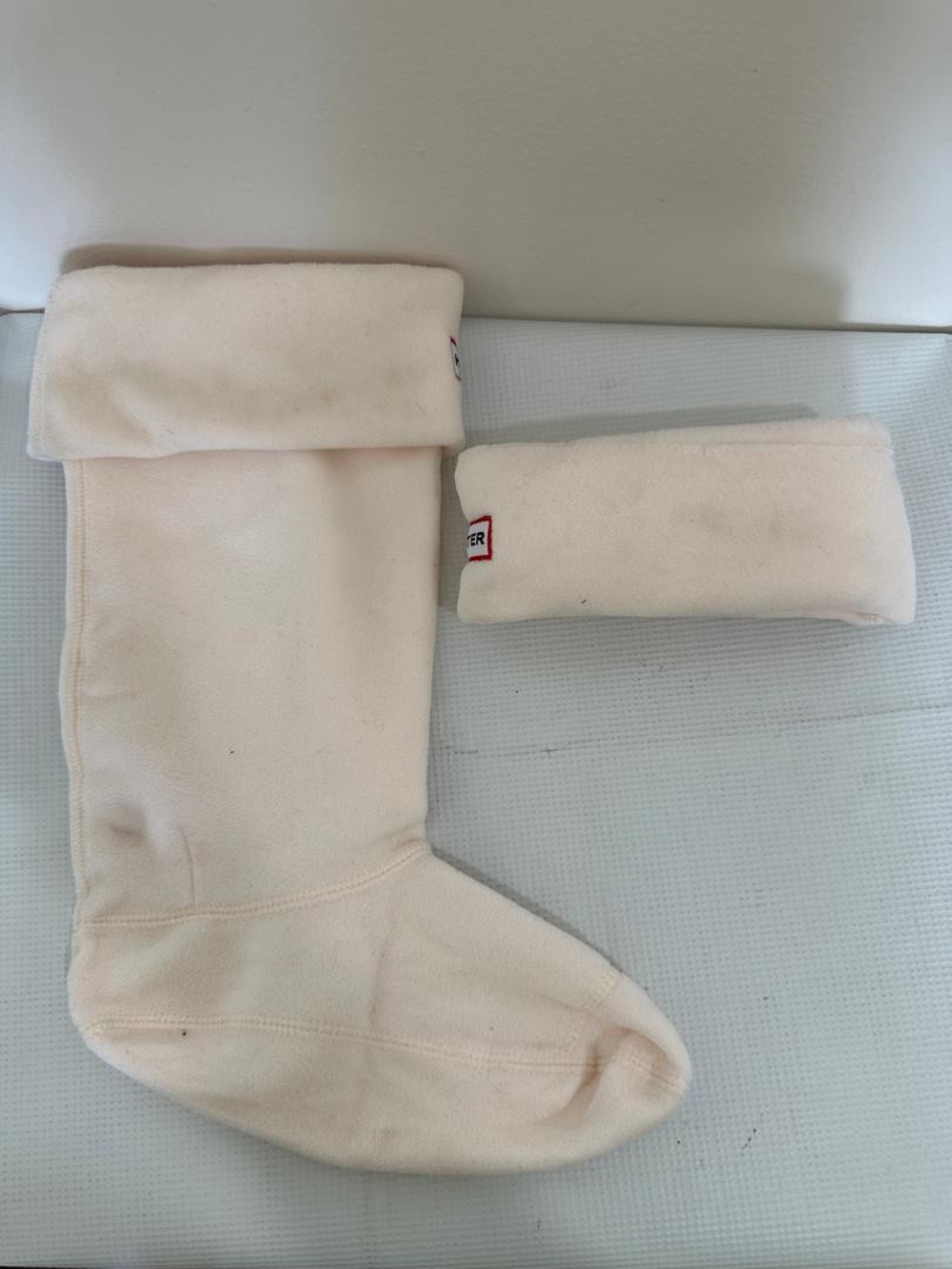 Hunter Men's Black and Cream Boot Socks with Fold-Over Cuff - Picture 6 of 6